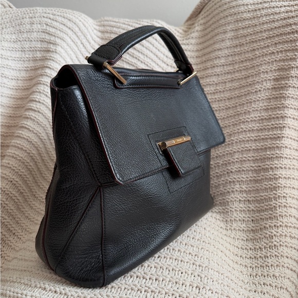 Furla Genuine Leather Top Handle Satchel w/ Detachable Crossbody Strap - Picture 3 of 10